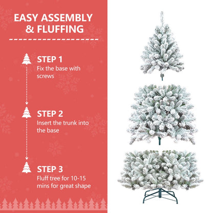 Step-by-step tree assembly illustration