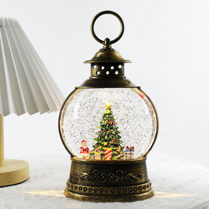 Close view of a Christmas tree lantern