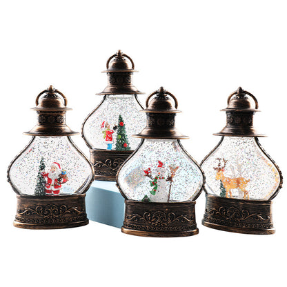 Four Christmas lantern scene options