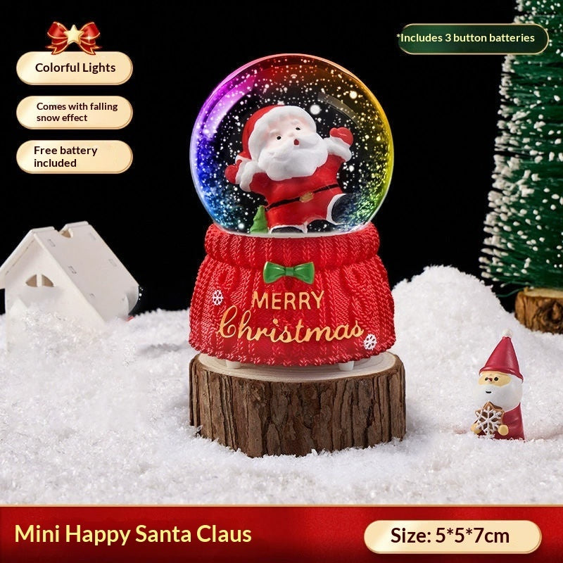 Mini happy Santa snow globe