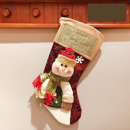 Snowman Christmas stocking
