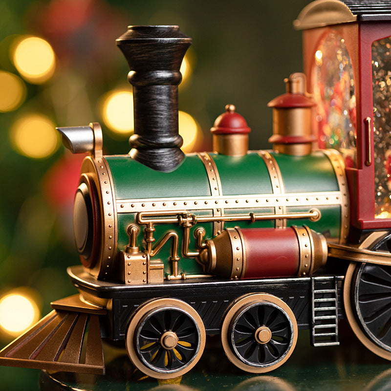 Detail of Christmas locomotive decoration