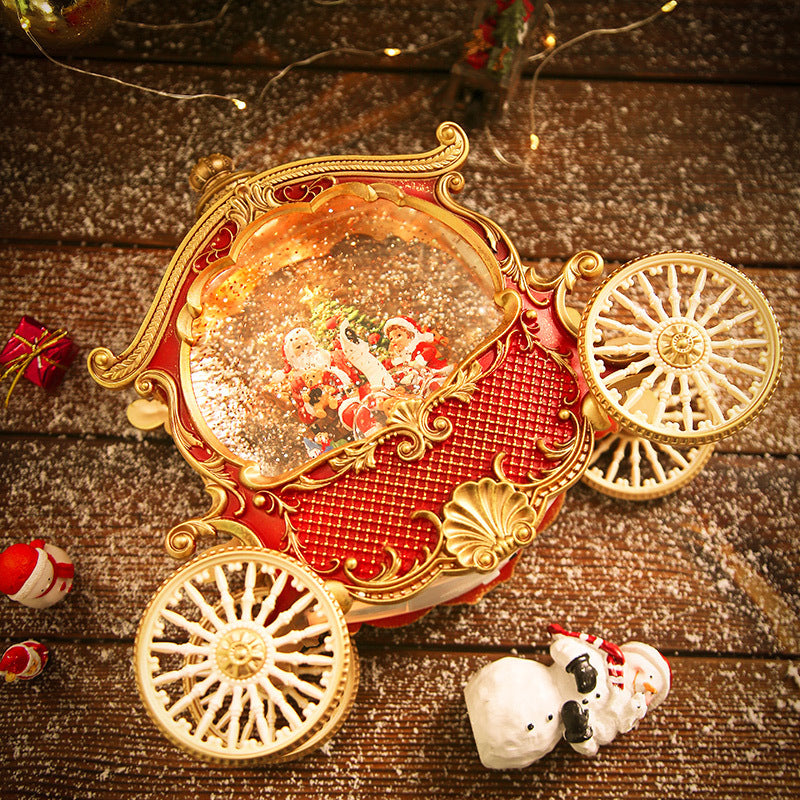 Top view of ornate carriage decoration